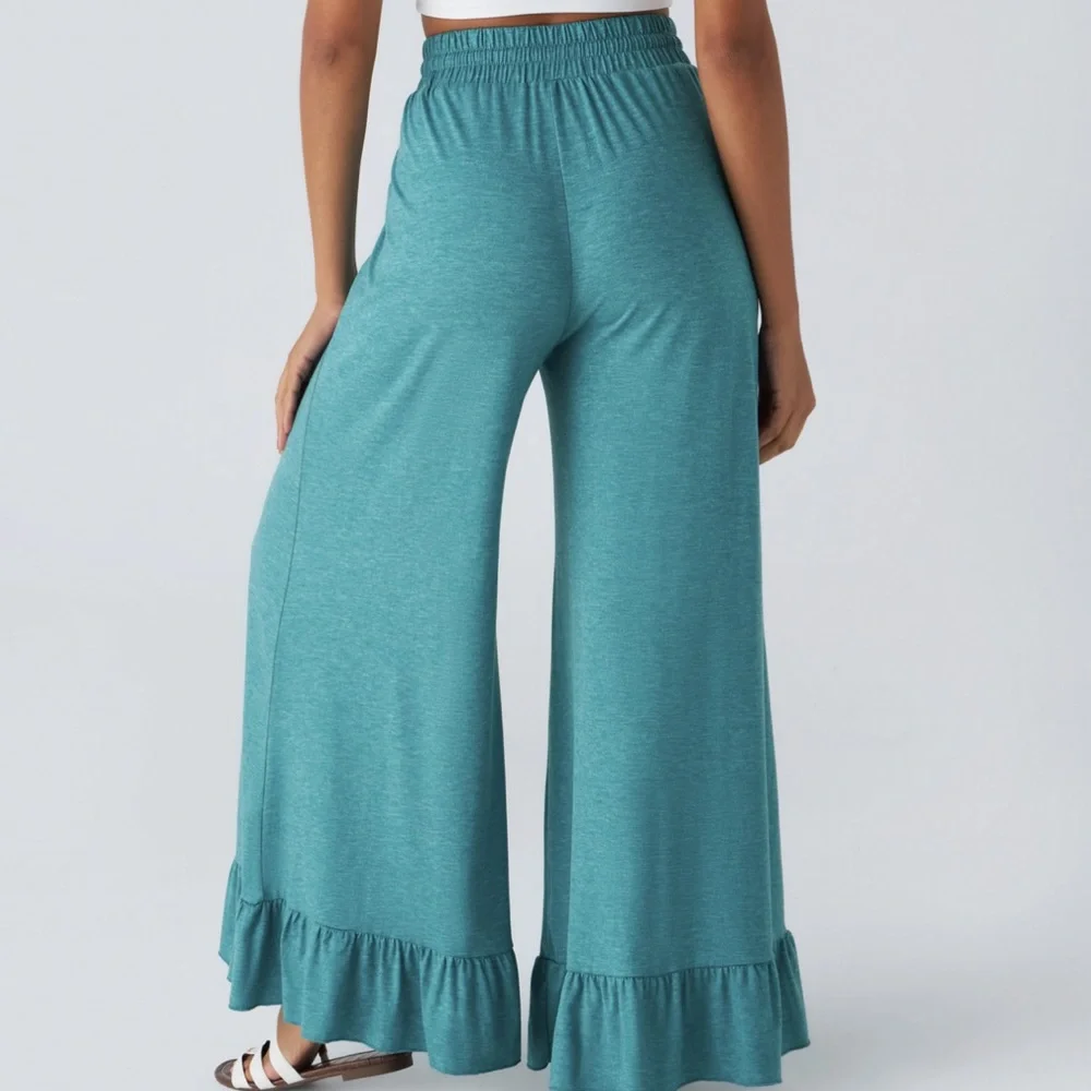 Halara Ruffle Pants, L - Picture 3 of 5